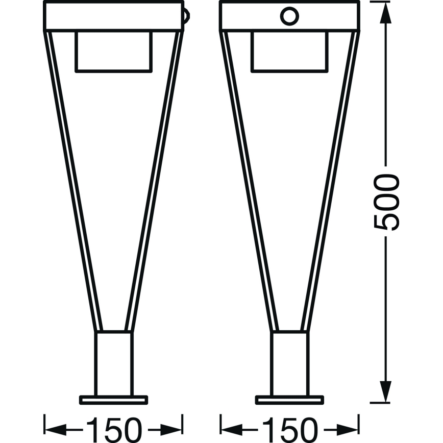 Ledvance - LED Venkovní solární lampa se senzorem BOUQUET LED/6W/3,7V 2200 mAh IP44
