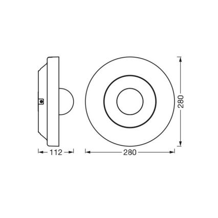 Ledvance - LED Stmívatelné venkovní svítidlo se senzorem a kamerou SMART+ LED/22W/230V IP44 Wi-Fi