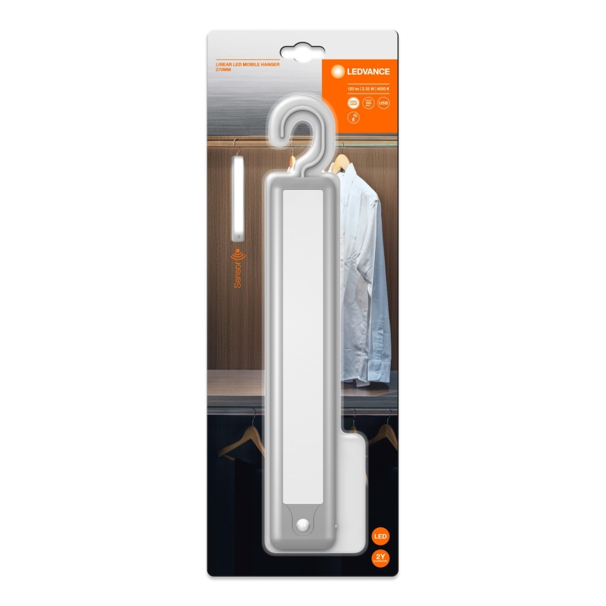 Ledvance - LED Závěsné orientační svítidlo se senzorem MOBILE LED/2,35W/5V 1000 mAh