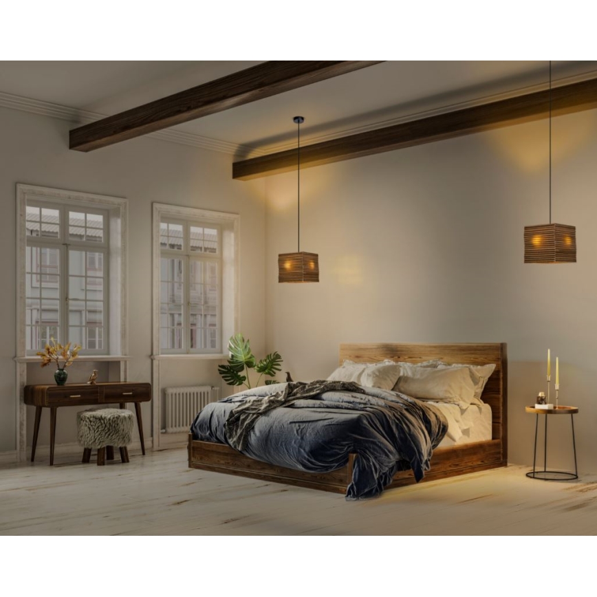 Ledvance - Lustr na lanku DECOR CARDBOARD 1xE27/15W/230V 25x25 cm