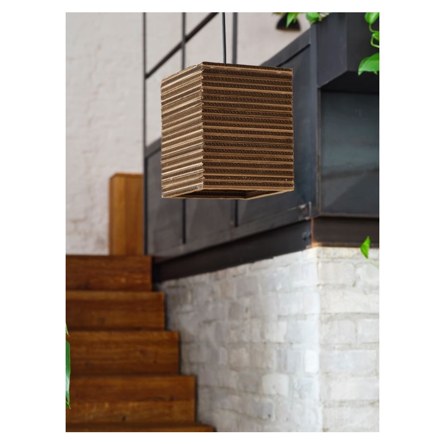 Ledvance - Lustr na lanku DECOR CARDBOARD 1xE27/15W/230V 25x25 cm