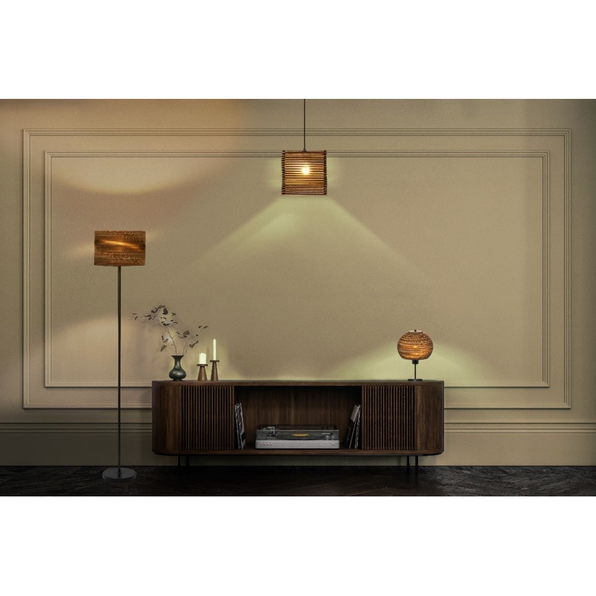 Ledvance - Lustr na lanku DECOR CARDBOARD 1xE27/15W/230V 25x25 cm