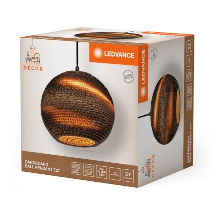 Ledvance - Lustr na lanku DECOR CARDBOARD 1xE27/15W/230V pr. 26 cm