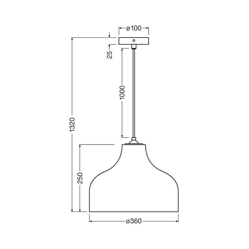 Ledvance - Lustr na lanku DECOR CARDBOARD 1xE27/15W/230V pr. 36 cm
