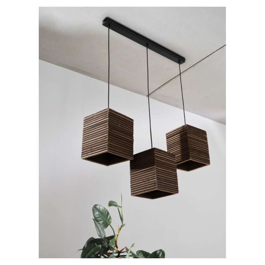 Ledvance - Lustr na lanku DECOR CARDBOARD 3xE27/15W/230V