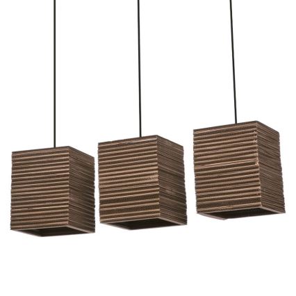 Ledvance - Lustr na lanku DECOR CARDBOARD 3xE27/15W/230V