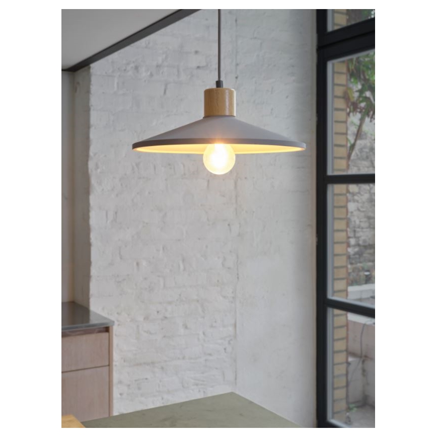 Ledvance - Lustr na lanku DECOR CONCRETE 1xE27/15W/230V pr. 32 cm beton šedá