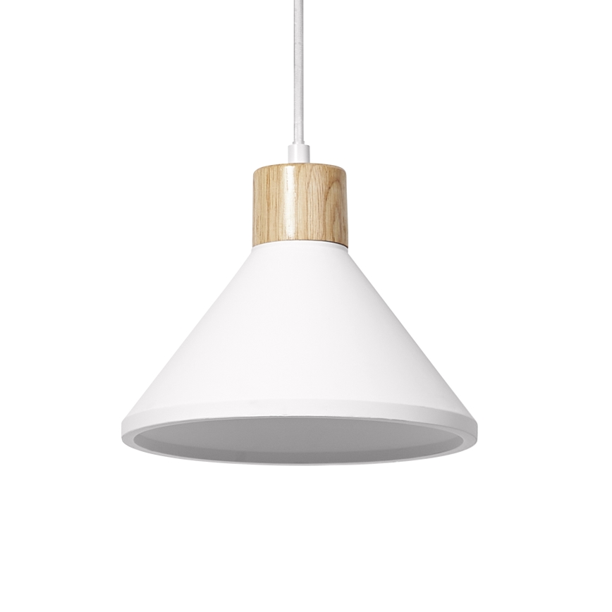 Ledvance - Lustr na lanku DECOR PLASTER 1xE27/25W/230V pr. 22 cm sádra bílá