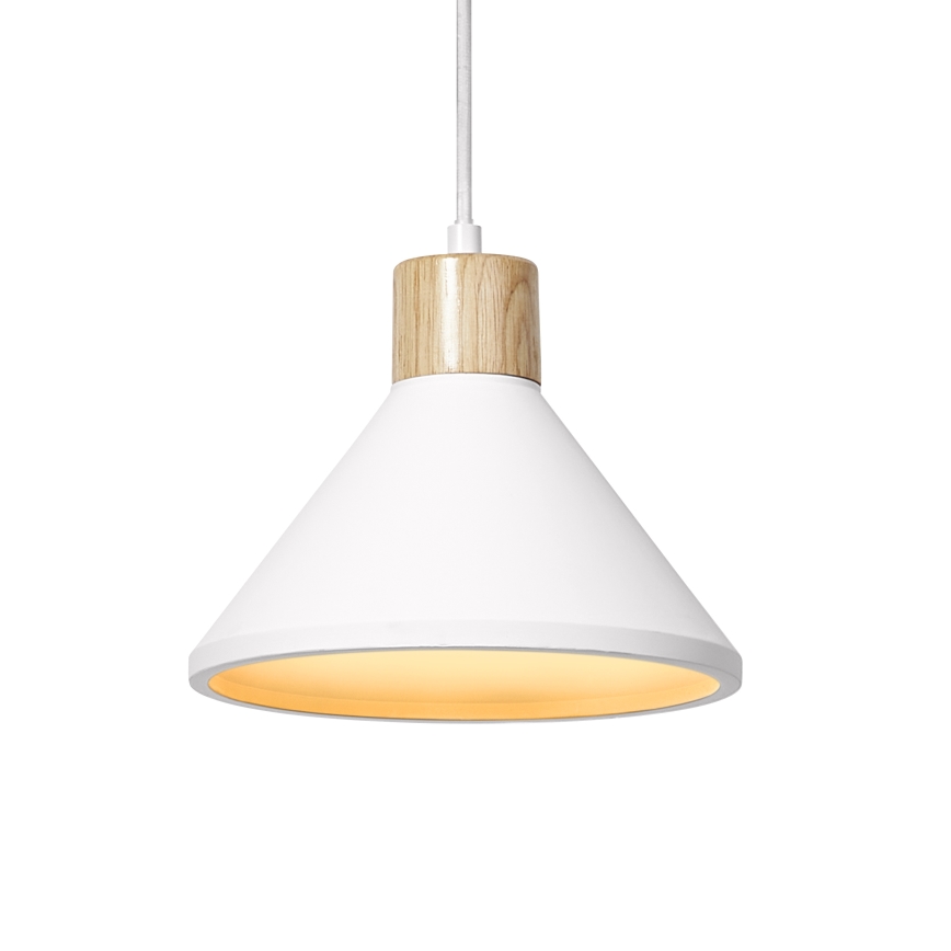 Ledvance - Lustr na lanku DECOR PLASTER 1xE27/25W/230V pr. 22 cm sádra bílá