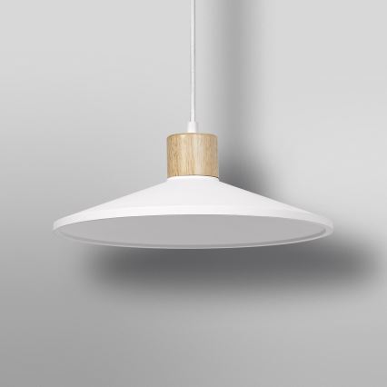 Ledvance - Lustr na lanku DECOR PLASTER 1xE27/25W/230V pr. 32 cm sádra bílá