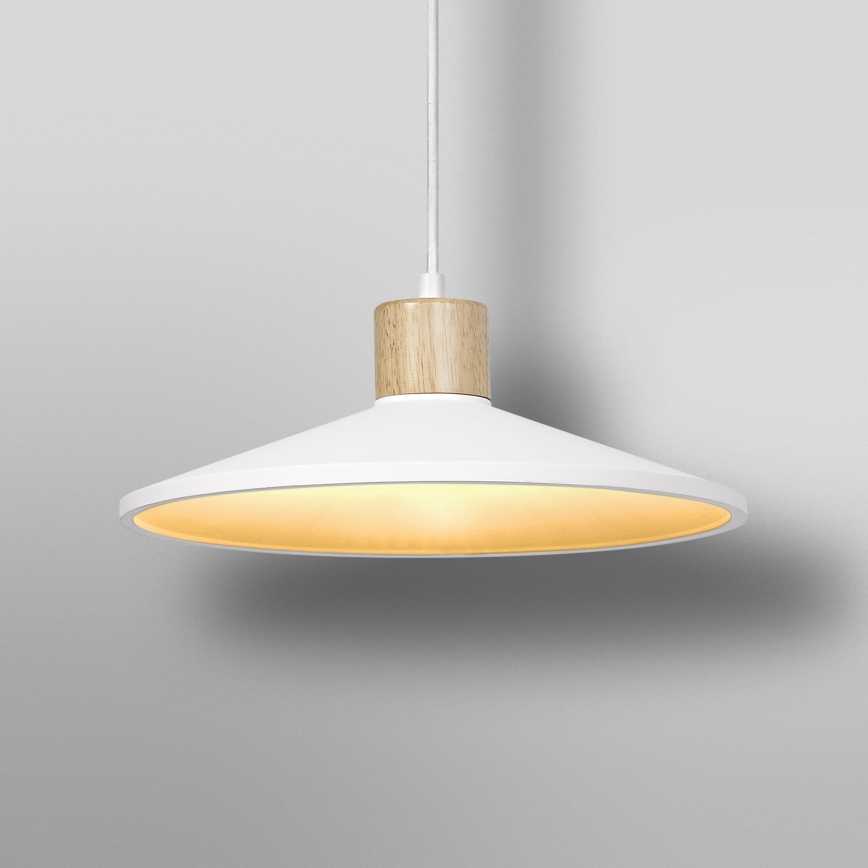 Ledvance - Lustr na lanku DECOR PLASTER 1xE27/25W/230V pr. 32 cm sádra bílá