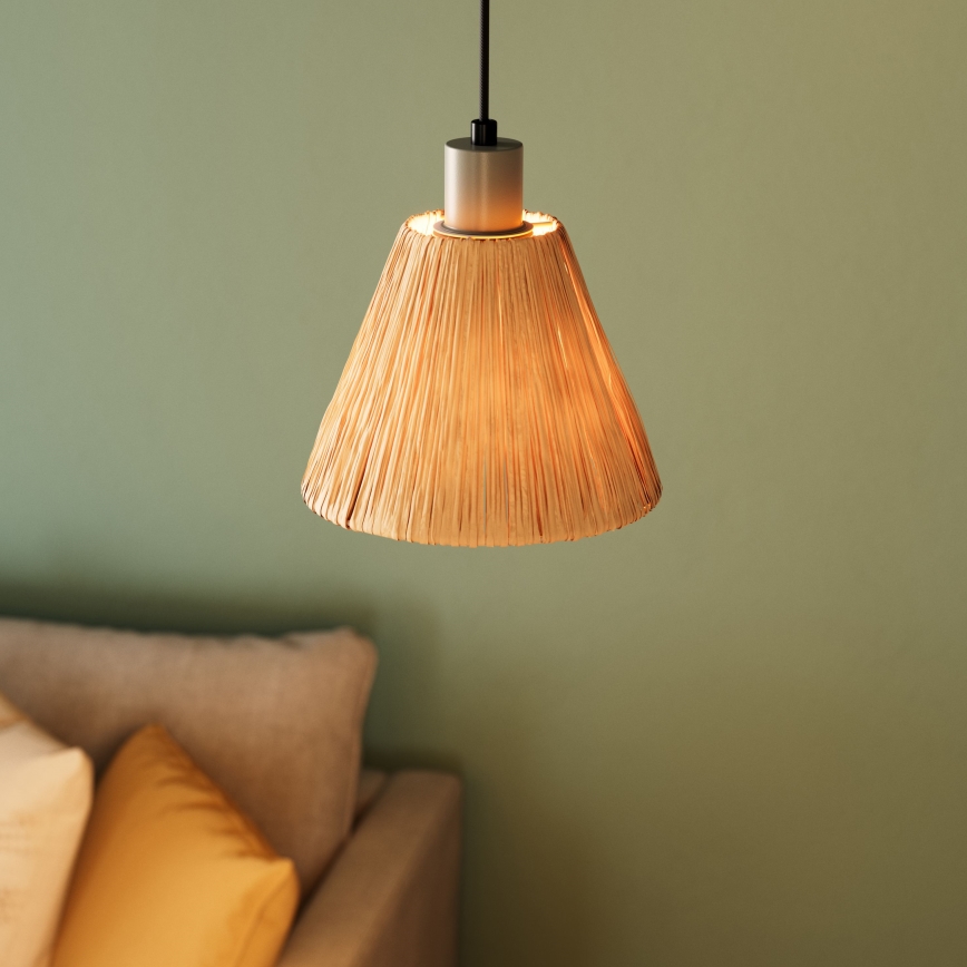 Ledvance - Lustr na lanku DECOR RAFFIA 1xE27/15W/230V rafie