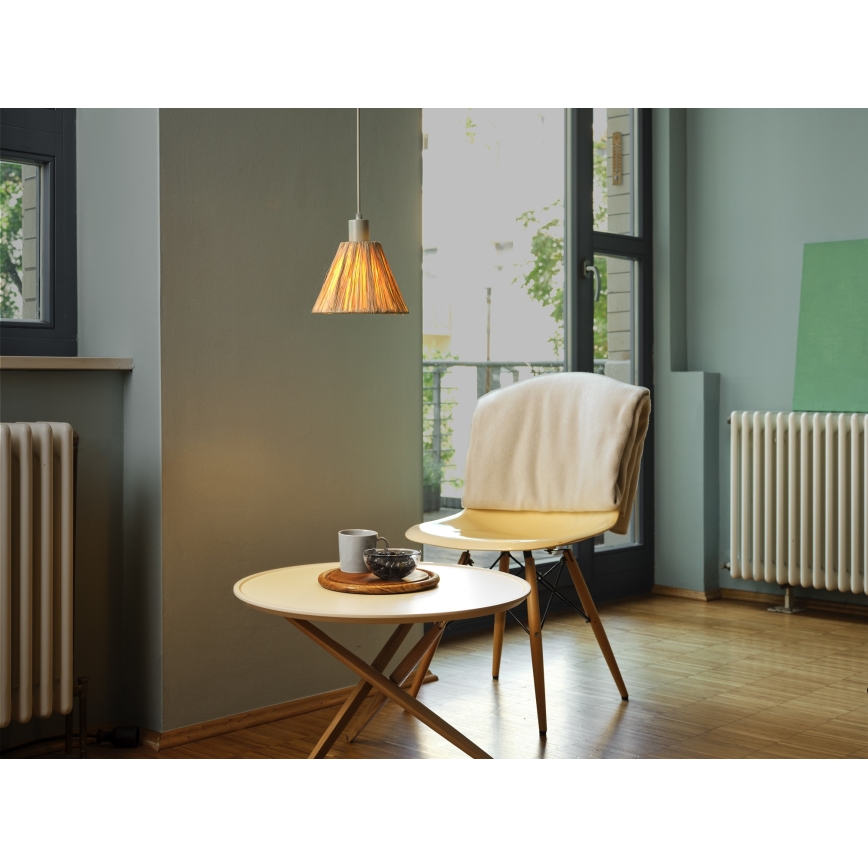 Ledvance - Lustr na lanku DECOR RAFFIA 1xE27/15W/230V rafie