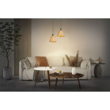 Ledvance - Lustr na lanku DECOR RAFFIA 1xE27/15W/230V rafie