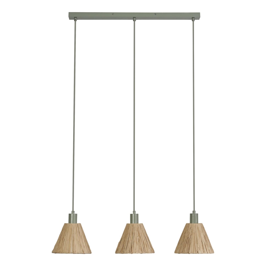 Ledvance - Lustr na lanku DECOR RAFFIA 3xE27/15W/230V rafie