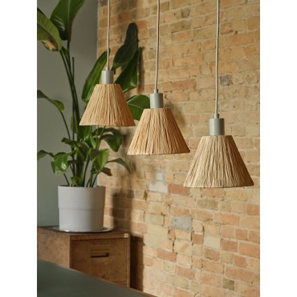 Ledvance - Lustr na lanku DECOR RAFFIA 3xE27/15W/230V rafie