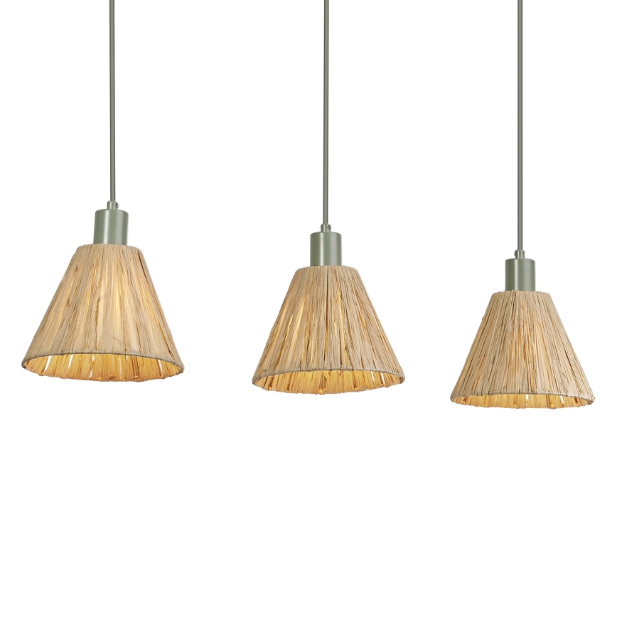 Ledvance - Lustr na lanku DECOR RAFFIA 3xE27/15W/230V rafie