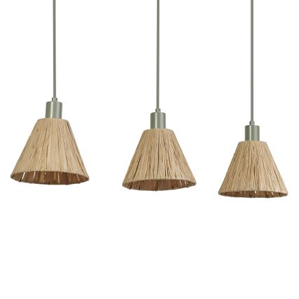 Ledvance - Lustr na lanku DECOR RAFFIA 3xE27/15W/230V rafie