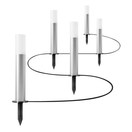 Ledvance - SADA 5x LED RGBW Stmívatelná venkovní lampa SMART+ GARDENPOLE LED/6W/230V IP44