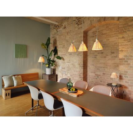 Ledvance - Stojací lampa DECOR RAFFIA 1xE27/15W/230V rafie