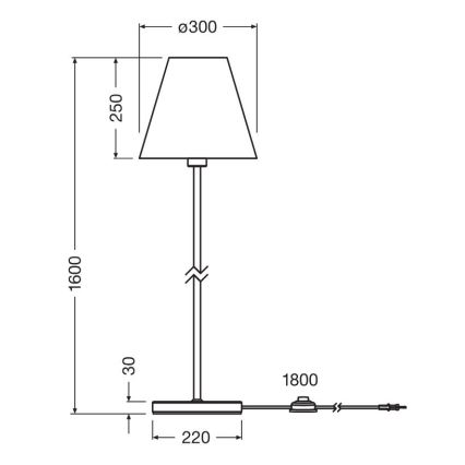 Ledvance - Stojací lampa DECOR RAFFIA 1xE27/15W/230V rafie