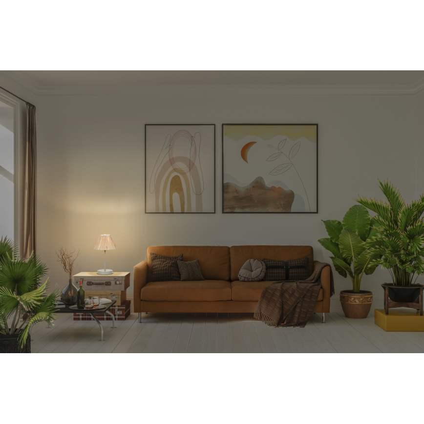 Ledvance - Stolní lampa DECOR RAFFIA 1xE27/15W/230V rafie