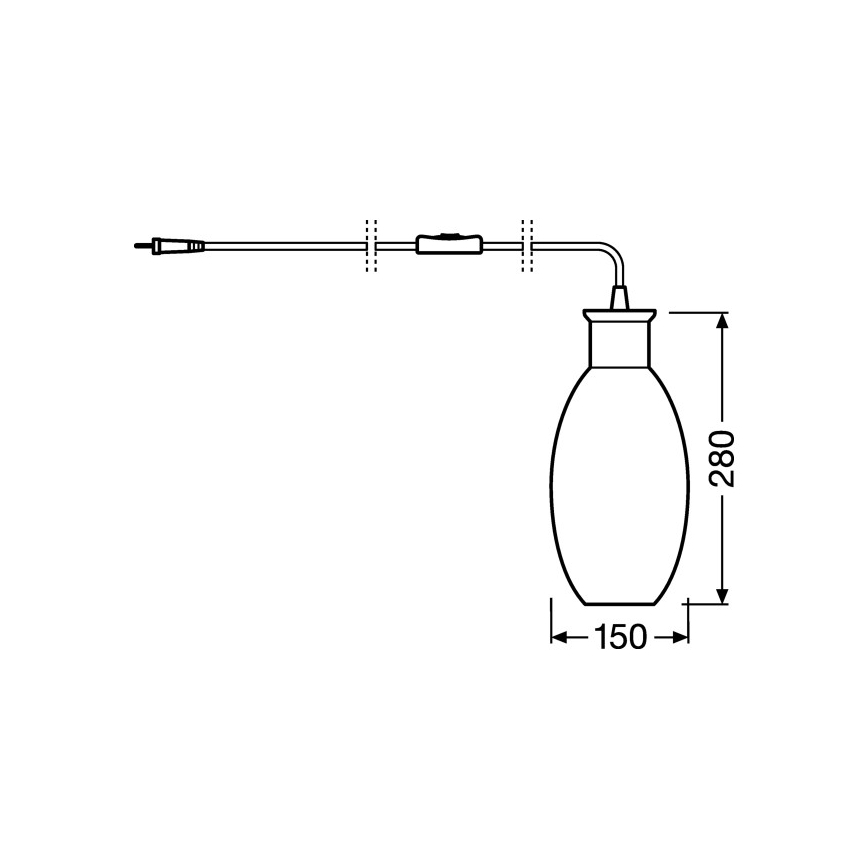 Ledvance - Stolní lampa GRAPE 1xE27/40W/230V