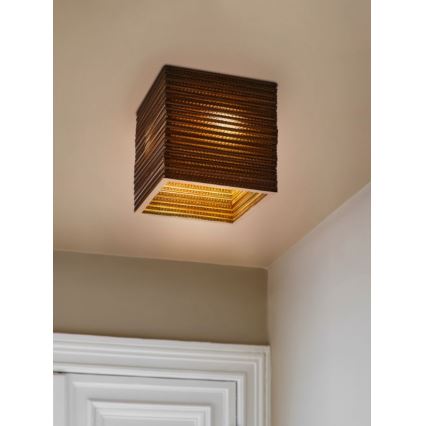 Ledvance - Stropní svítidlo DECOR CARDBOARD 1xE27/15W/230V 25x25 cm