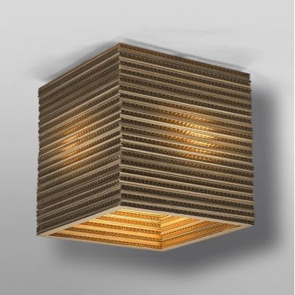 Ledvance - Stropní svítidlo DECOR CARDBOARD 1xE27/15W/230V 25x25 cm