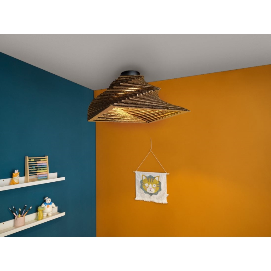 Ledvance - Stropní svítidlo DECOR CARDBOARD 1xE27/15W/230V 40x40 cm