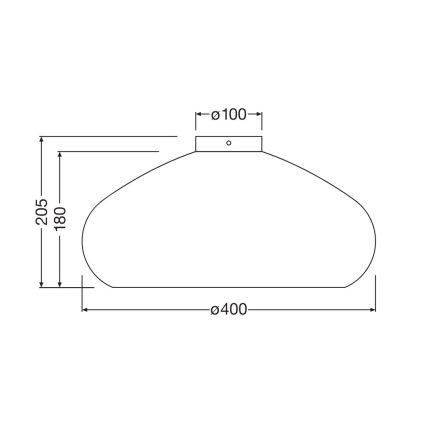 Ledvance - Stropní svítidlo DECOR CARDBOARD 1xE27/15W/230V pr. 40 cm