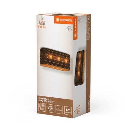 Ledvance - Stropní svítidlo DECOR CARDBOARD 3xE27/15W/230V