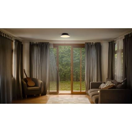 Ledvance - Stropní svítidlo ORBIS MILAN 2xE27/10W/230V černá