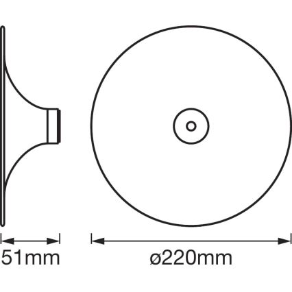 Ledvance - Stropní svítidlo SMART+ TIBEA 1xE27/60W/230V