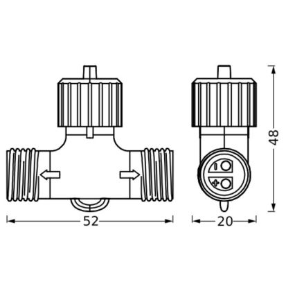 Ledvance - Venkovní konektor ENDURA 24W/12V IP67