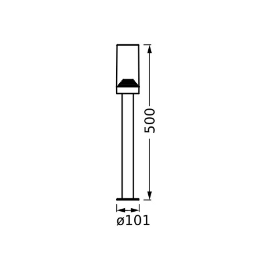 Ledvance - Venkovní lampa AMBER 1xE27/20W/230V IP44