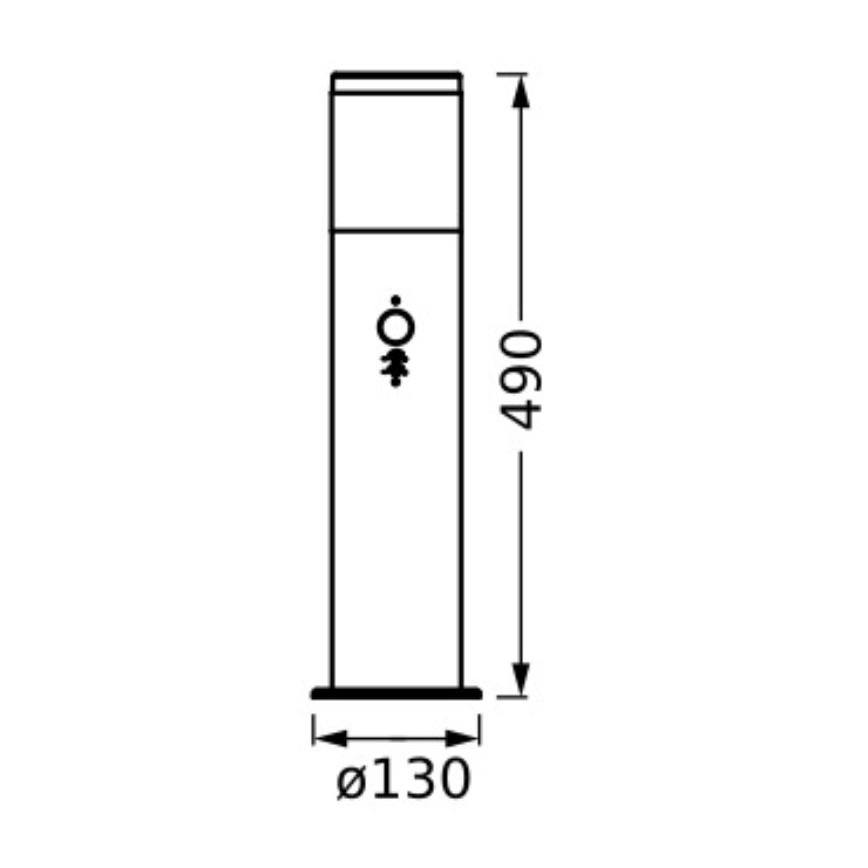 Ledvance - Venkovní lampa se senzorem EBRO 1xE27/20W/230V IP44