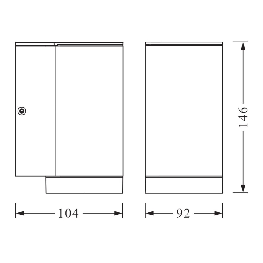 Ledvance - Venkovní nástěnné svítidlo BEAM 1xGU10/35W/230V IP44