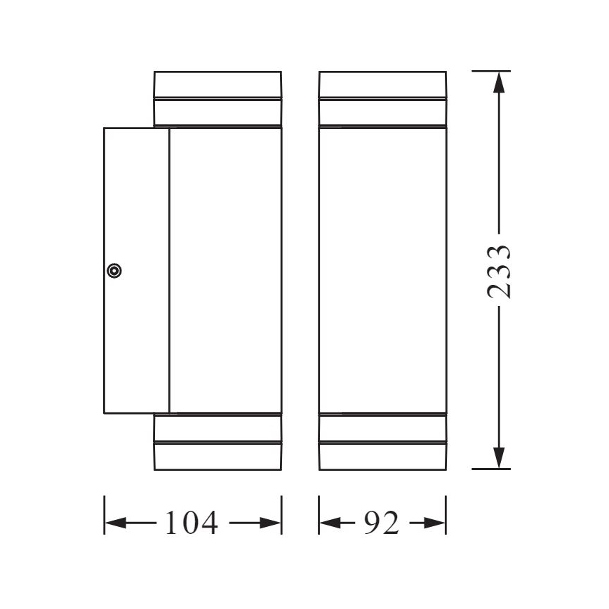 Ledvance - Venkovní nástěnné svítidlo BEAM 2xGU10/35W/230V IP44