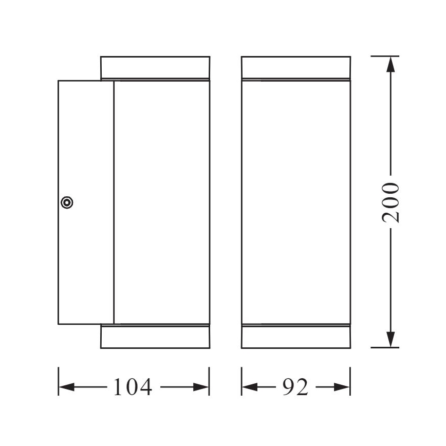 Ledvance - Venkovní nástěnné svítidlo BEAM 2xGU10/35W/230V IP44
