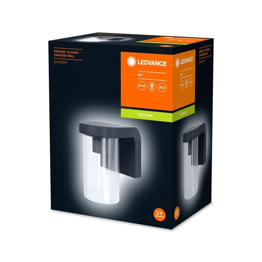 Ledvance - Venkovní nástěnné svítidlo CASCADE 1xE27/25W/230V IP44