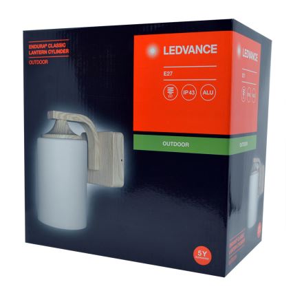 Ledvance - Venkovní nástěnné svítidlo CYLINDER 1xE27/60W/230V IP43