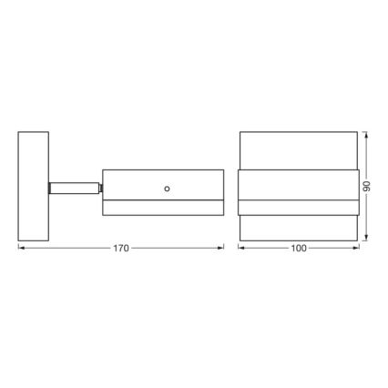 Ledvance - Venkovní nástěnné svítidlo ENDURA CLASSIC 1xGX53/12W/230V IP44