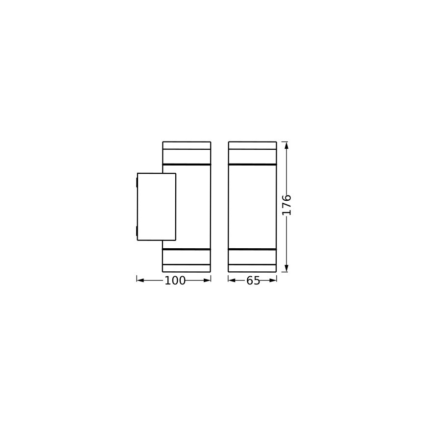 Ledvance - Venkovní nástěnné svítidlo IVE 2xGU10/35W/230V IP65