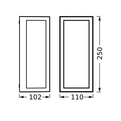 Ledvance - Venkovní nástěnné svítidlo RADO 1xE27/18W/230V IP65