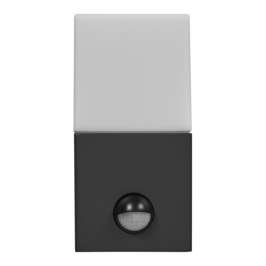 Ledvance - Venkovní nástěnné svítidlo se senzorem FIGO SQUARE 1xE27/20W/230V