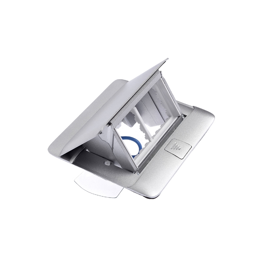 Legrand 54011 - Zásuvkový rámeček pro desku stolu POP-UP 4M hliník