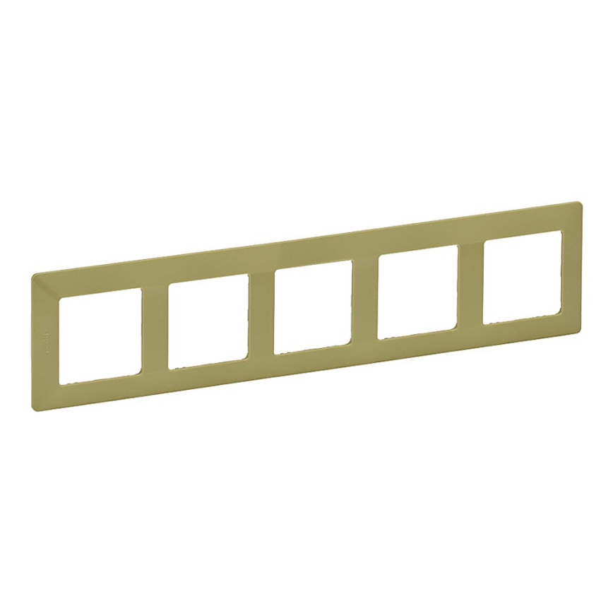 Legrand 754085 - Rámeček pro spínače VALENA LIFE 5P zelená