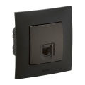 Legrand - Ethernetová zásuvka RJ45 s rámečkem NILOE černá