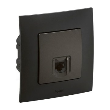 Legrand - Ethernetová zásuvka RJ45 s rámečkem NILOE černá